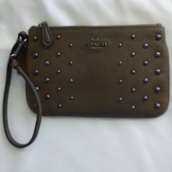Coach Ombre Rivets Wristlet - Picture 1 of 5